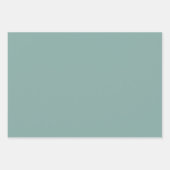 アクアブルー無地のカラー ラッピングペーパーシート (正面3)