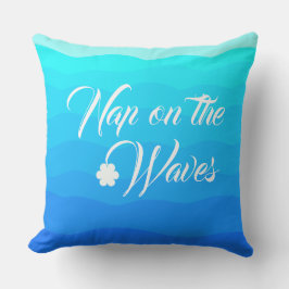 アクアブルー熱帯サマーウォーター芸術的カラー アウトドアクッション