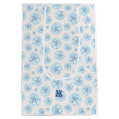 アクアブルー砂ドル抱き枕 ミディアムペーパーバッグ (裏面)