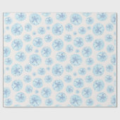 アクアブルー砂ドル ラッピングペーパー (フラット)
