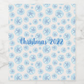 アクアブルー砂ドル ワインラベル (シングルラベル)