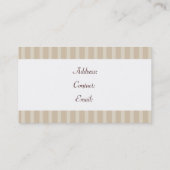 アクアブルー結婚のケーキメーカーの名刺 名刺 (裏面)