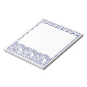 アクアブルー縁どフィー ノートパッド (回転)