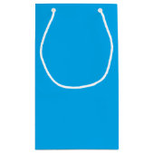 アクアブルー誕生日カリキュレータ スモールペーパーバッグ (裏面)