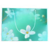 アクアブルー誕生日 ラージペーパーバッグ (裏面)