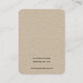 アクアブルー金ゴールド水彩波3収入表示器 名刺 (裏面)