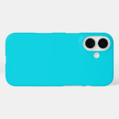 アクアブルー電話ケース Case-Mate iPhoneケース (裏面 (横))