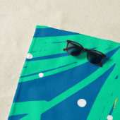 アクアブルー イエロー グリーン ガールズ & ボーイズ ウィークエンド ビーチタオル (インサイチュ)