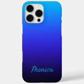 アクアブルー+インディゴ+ブラックオンブレ Case-Mate iPhoneケース (裏面)