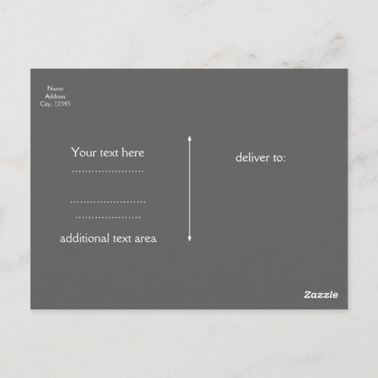 アクアブルー&ホワイトフェイク金ゴールドきらめくリップイベント ポストカード (裏面)