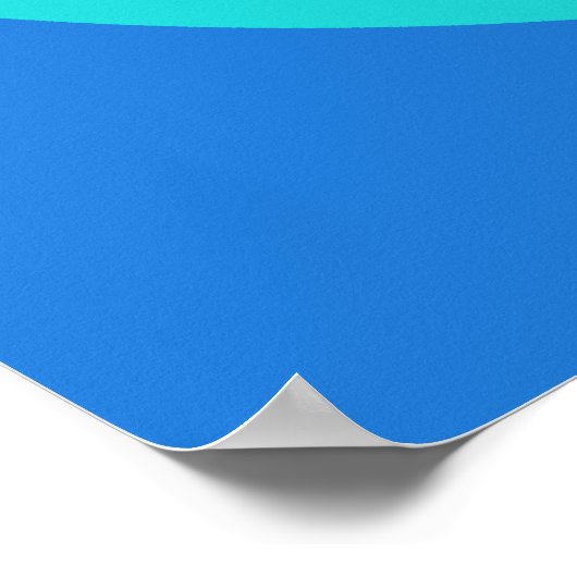 アクアブルー ポスター (角)