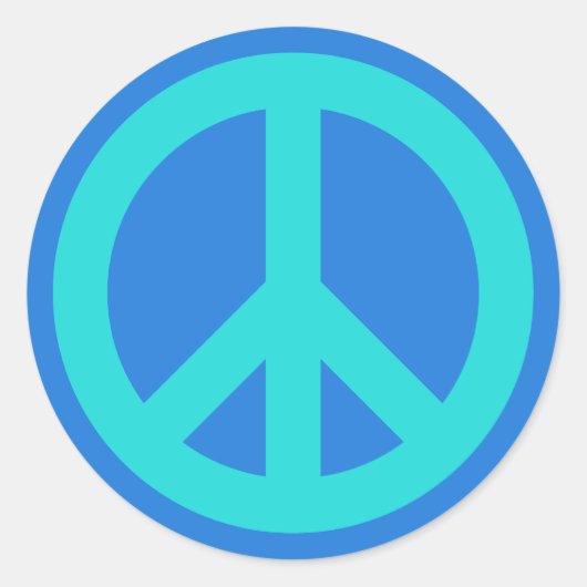 アクアブルー ラウンドシール (正面)