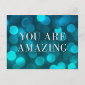 アクアブルー《写真》ぼけ味ライトフェイクシルバーユーザーは素晴らしい ポストカード (正面)