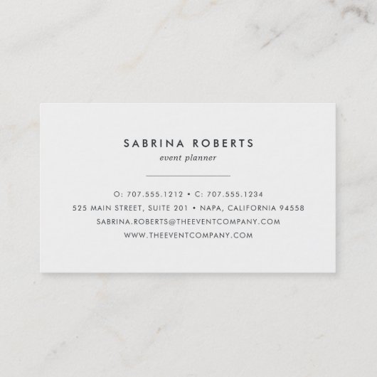 アクアブルー《写真》ぼけ味 名刺 (裏面)