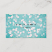 アクアブルー《写真》ぼけ味 名刺 (正面)