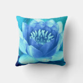 アクアブルー《植物》スイレン装飾用クッションスタイル2 クッション (裏面)