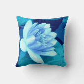 アクアブルー《植物》スイレン装飾用クッションスタイル3 クッション (裏面)