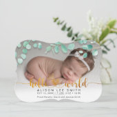 アクアブーケ&ドットハローワールドベビー発表 案内状 (スタンド正面)