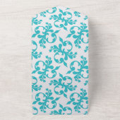 アクアプリンセスかわいい恐竜ピンク牡丹ベビーシャワー オールインワン招待状 (外側)