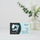 アクアヘアサロンカード(背面にアポイントメント付き) 予約カード (スタンド正面)