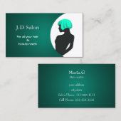 アクアヘアサロン名刺 名刺 (正面/裏面)