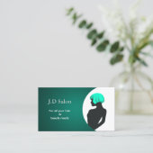 アクアヘアサロン名刺 名刺 (スタンド正面)