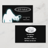 アクアヘアサロン名刺 名刺 (正面/裏面)