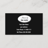 アクアヘアサロン名刺 名刺 (裏面)