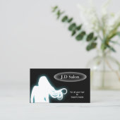 アクアヘアサロン名刺 名刺 (スタンド正面)