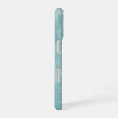 アクアヘイズ熱帯植物性パーム葉パターン iPhone 16ケース (右側面)