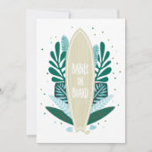 アクアベビーオンボードツインズベビーシャワー招待状 招待状 (正面)