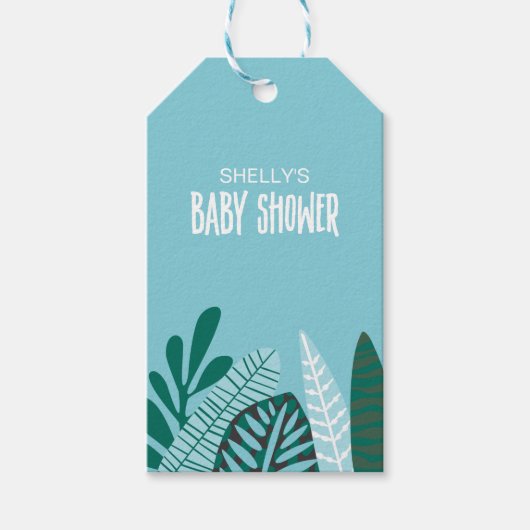 アクアベビーオンボードベビーシャワーメッセージカード ギフトタグ (正面)