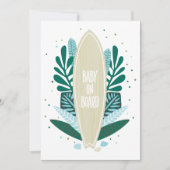 アクアベビーオンボードベビーシャワー招待状 招待状 (正面)