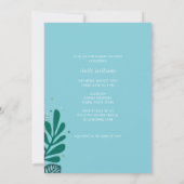 アクアベビーオンボードベビーシャワー招待状 招待状 (裏面)