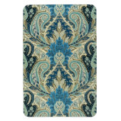 アクアペイズリー素晴らしヴィンテージフローラルパターン マグネット (縦)