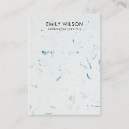 アクアペタル手作り紙スタッド耳飾りディスプレイ 名刺