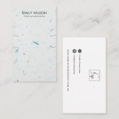 アクアペタル手作り紙ロングネックレスディスプレイ 名刺 (正面/裏面)