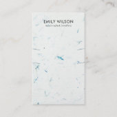 アクアペタル手作り紙ロングネックレスディスプレイ 名刺 (正面)