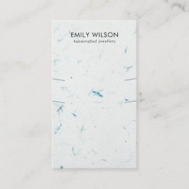 アクアペタル手作り紙ロングネックレスディスプレイ 名刺