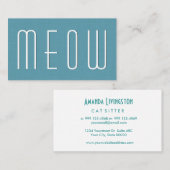 アクアペットケア事業シンプルスタイルV63F 名刺 (正面/裏面)