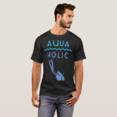 アクアホリックスキューバダイビング Tシャツ (正面フル)