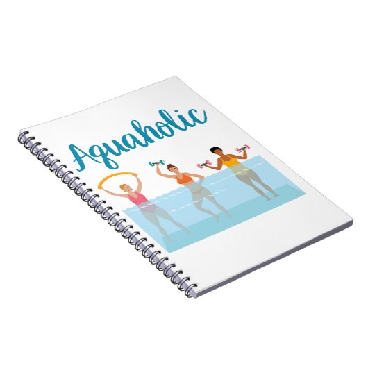 アクアホリック水エアロビクス水流ビクス女性 ノートブック (右側)
