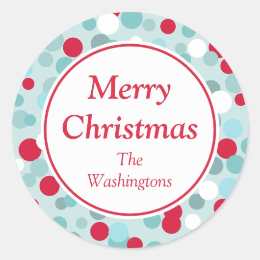 アクアホリデーステッカー ラウンドシール (正面)