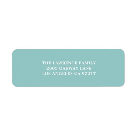 アクアホワイトアドレス ラベル (正面)