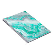 アクアホワイトジェムストンアゲートミネラルクォーツ ノートブック (右側)