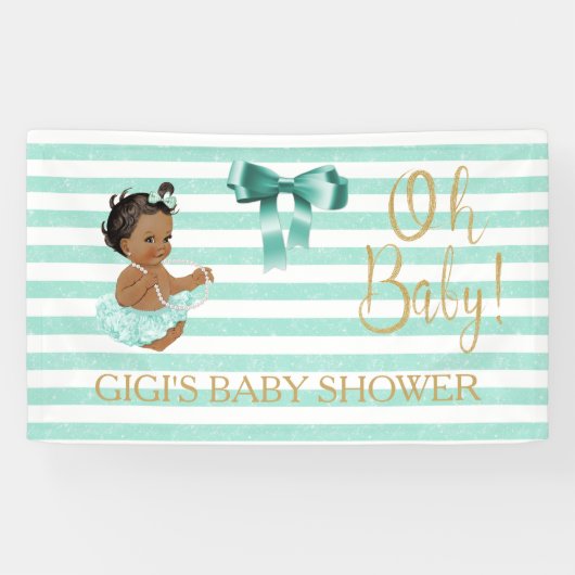 アクアホワイトストライプベビーバレリナツツ 横断幕 (横)