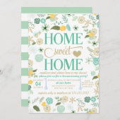 アクアホームスイートホーム引っ越し祝いパーティーパーティー 招待状 (正面/裏面)