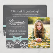 アクアボウチョークボードレース卒業発表 招待状 (正面/裏面)