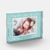 アクアボタニカルフレーム |ベビー フォトブロック (左)