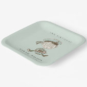 アクアボーイズリトル航海のセーラーニーエイジ誕生日 ペーパープレート (傾斜あり)